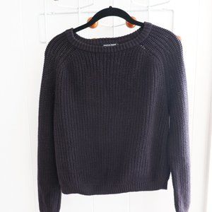 American Apparel black cropped sweater